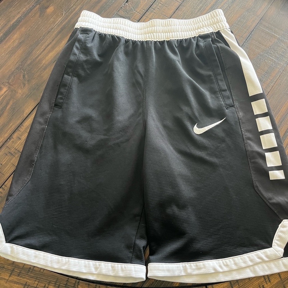 Nike Kids Black and White Sports Shorts